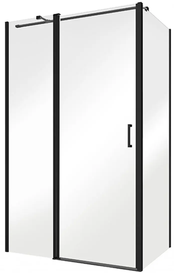 Perete de dus Besco Exo-CH Black PCH-8B-190C 80x190 (Transparent) - 2