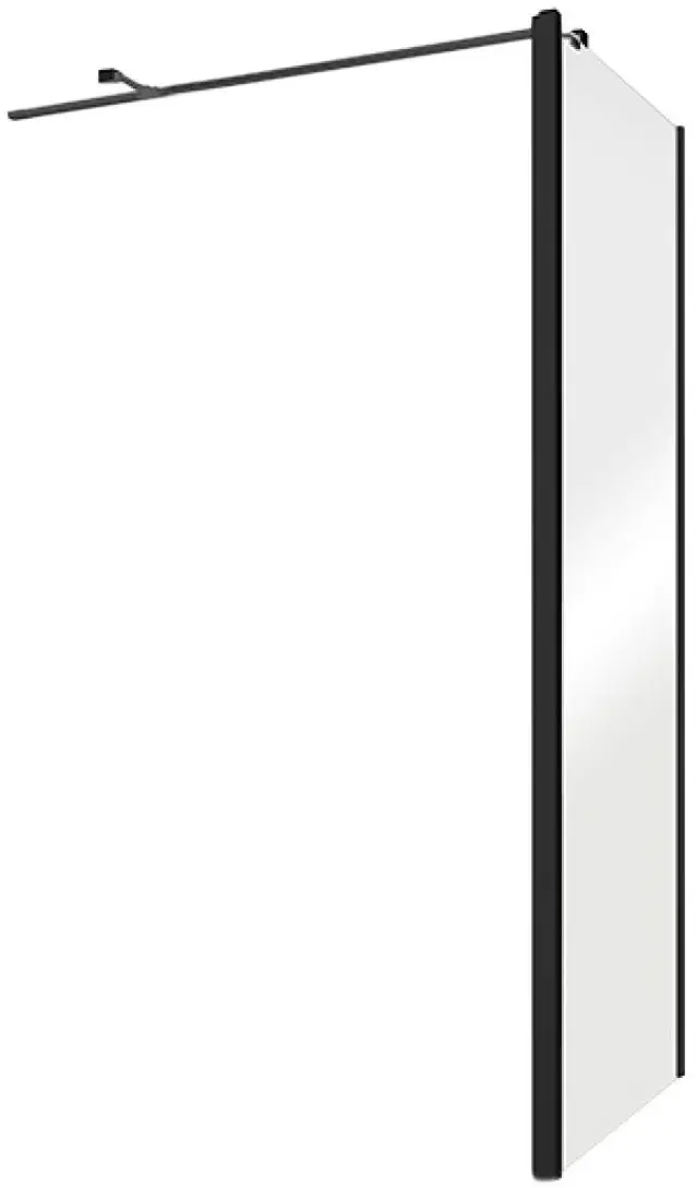 Perete de dus Besco Exo-CH Black PCH-8B-190C 80x190 (Transparent)