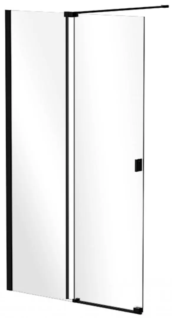 Perete de dus glisant Besco Vayo Black VYB-110-200C 110x200 (Transparent)