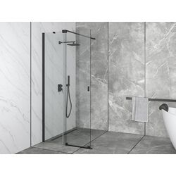 Perete de dus glisant Besco Vayo Black VYB-90-200C 90x200 (Transparent) Thumb