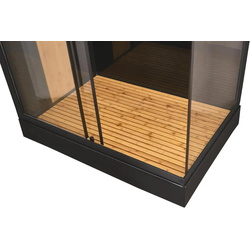 Cabina de dus cu hidromasaj Bamboo 120x80 (Black) Thumb