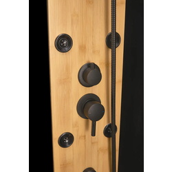 Cabina de dus cu hidromasaj Bamboo 120x80 (Black) Thumb