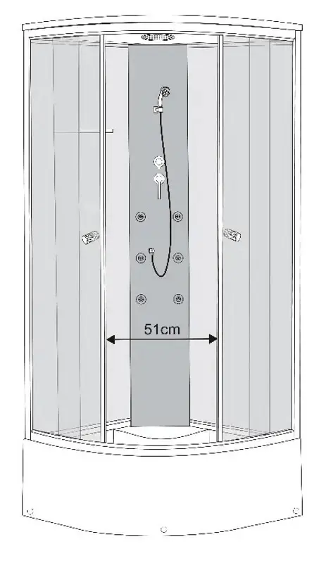 Душевой бокс Briska 90x90 (Chrome)