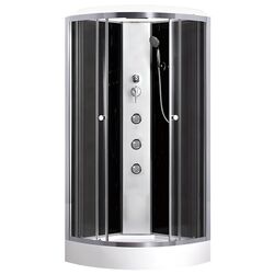 Cabina de dus cu hidromasaj Breezz Loona Hydro Lux NT-90 (White/Satin)