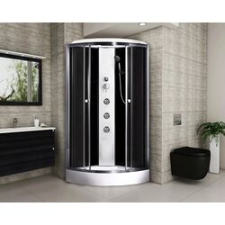 Cabina de dus cu hidromasaj Breezz Loona Hydro Lux NT-90 (White/Satin) Thumb