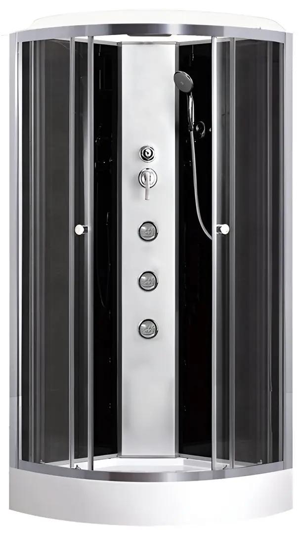 Cabina de dus cu hidromasaj Breezz Loona Hydro Lux NT-90 (White/Satin)