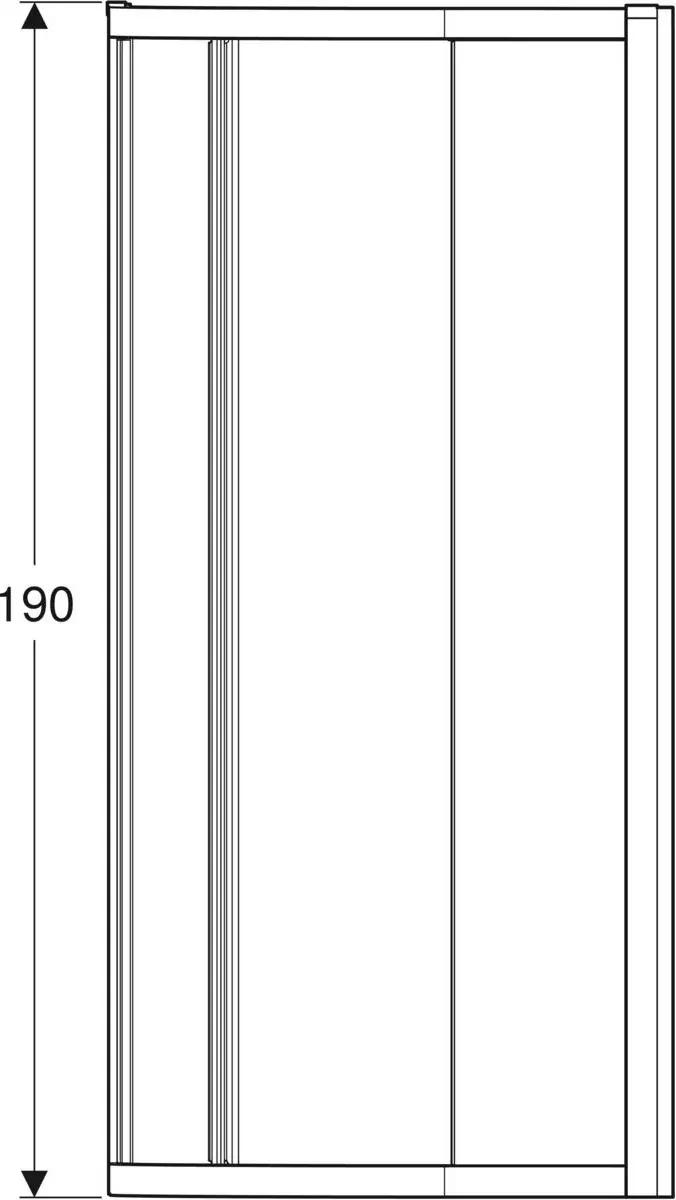 Cabina de dus Geberit Geo 80x80 560.111.00.2 (Chrome)