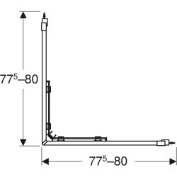Cabina de dus Geberit Geo 80x80 560.112.00.2 (Chrome) Thumb