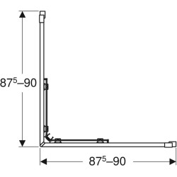Cabina de dus Geberit Geo 90x90 560.122.00.2 (Chrome) Thumb