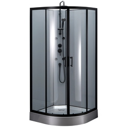 Cabina de dus cu hidromasaj GoodHome Onega 90x90 (Black)