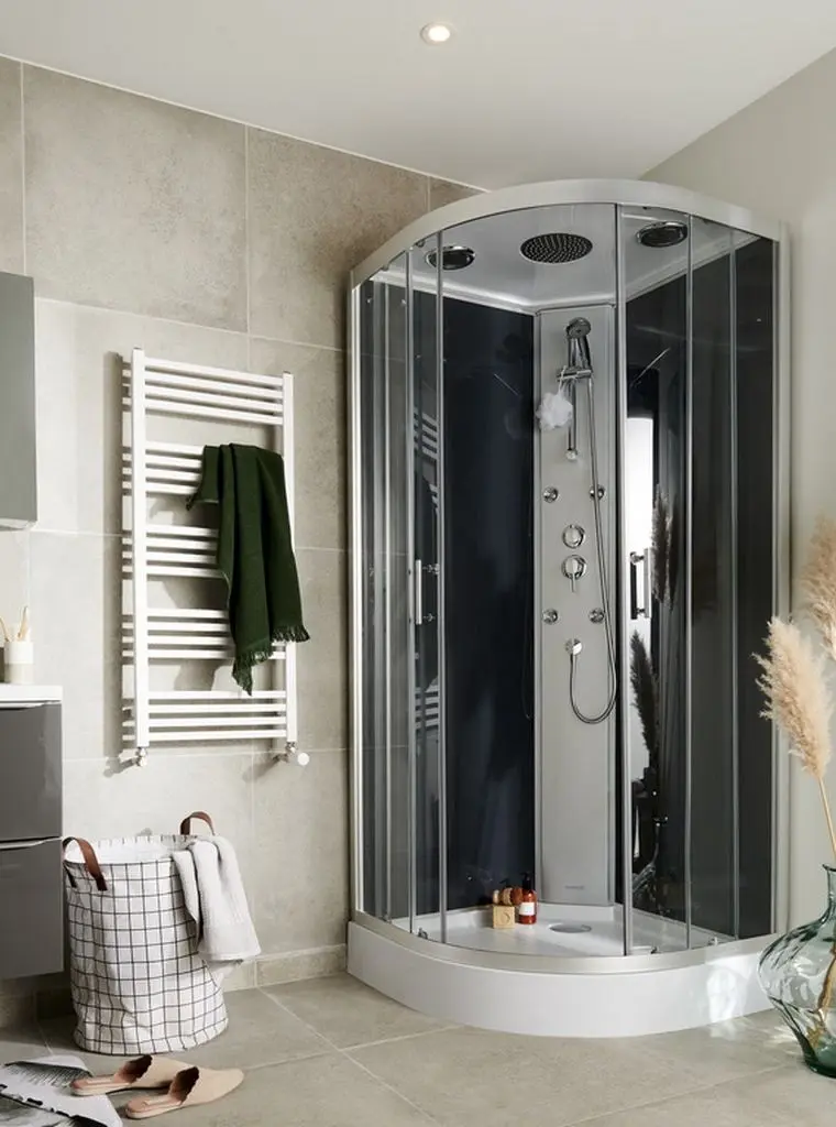 Cabina de dus cu hidromasaj GoodHome Onega 100984602 (90x90)