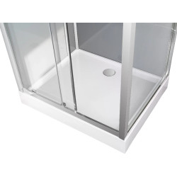 Cabina de dus cu hidromasaj GoodHome Beloya 120x80 (Chrome) Thumb