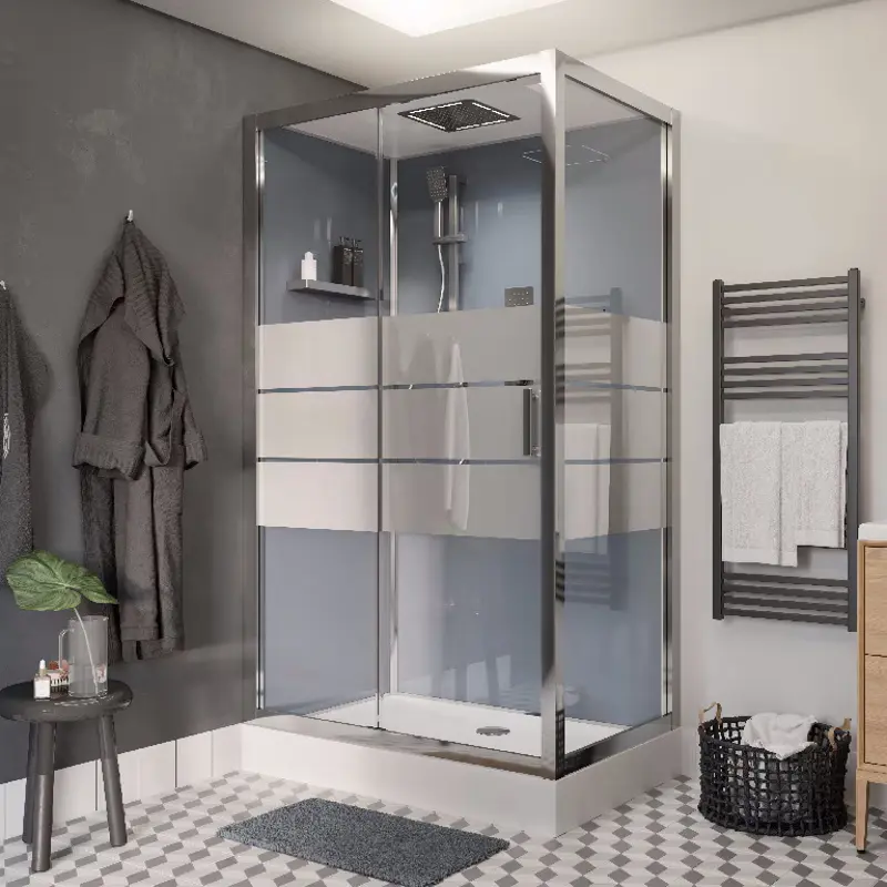 Cabina de dus cu hidromasaj GoodHome Beloya 120x80 (Chrome) - 13