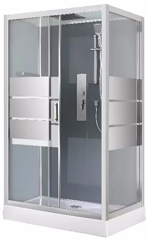 Cabina de dus cu hidromasaj GoodHome Beloya 120x80 (Chrome)