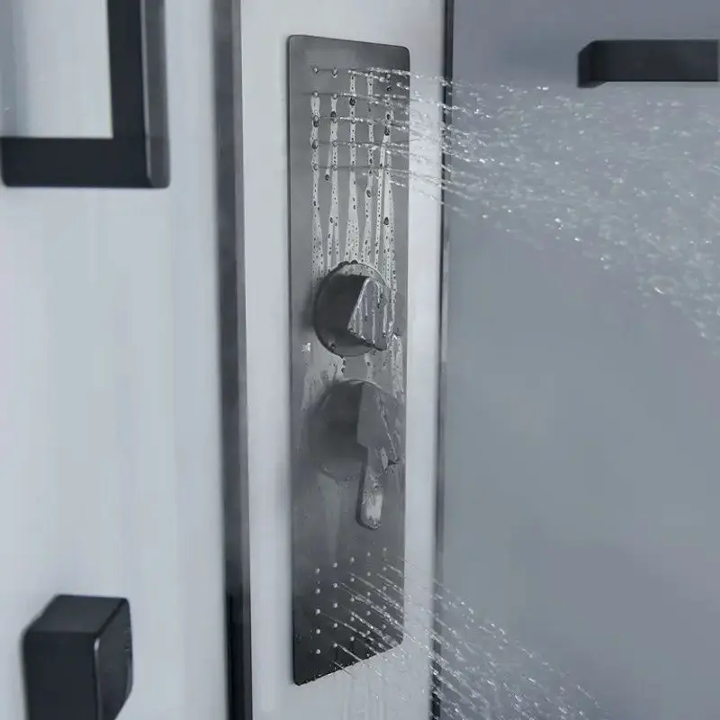 Душевой бокс с гидромассажем GoodHome Beloya 90x90 (Black) - 5