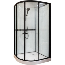 Душевая кабина LiniaH2O Fiori 900x900x2000 (Black)