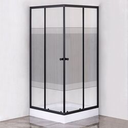 Душевая кабина LiniaH2O Malta 90x90 (Black) Thumb