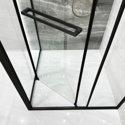 Душевая кабина LiniaH2O Ritmo 100x100 (Black) Thumb