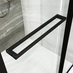 Душевая кабина LiniaH2O Ritmo 90x90 (Black) Thumb