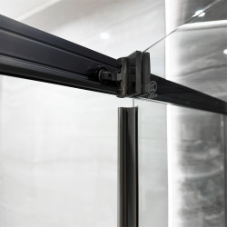 Душевая кабина LiniaH2O Ritmo 90x90 (Black) Thumb