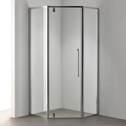 Cabina de dus cu panou de dus LiniaH2O Calabria 90x90 + Fala Steely 2 75981 (Chrome/Inox) Thumb