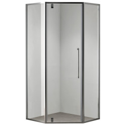 Cabina de dus cu panou de dus LiniaH2O Calabria 90x90 + Fala Steely 2 75981 (Chrome/Inox) Thumb