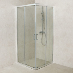 Cabina de dus cu panou de dus LiniaH2O Granta 1000x1000 + Fala Steely 2 75981 (Chrome/Inox) Thumb