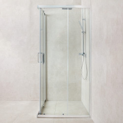 Cabina de dus cu panou de dus LiniaH2O Granta 1000x1000 + Fala Steely 2 75981 (Chrome/Inox) Thumb