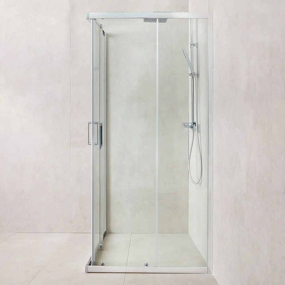 Cabina de dus cu panou de dus LiniaH2O Granta 1000x1000 + Fala Steely 2 75981 (Chrome/Inox)