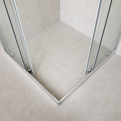 Cabina de dus cu panou de dus LiniaH2O Granta 1000x1000 + Fala Steely 2 75981 (Chrome/Inox) Thumb
