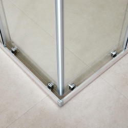 Cabina de dus cu panou de dus LiniaH2O Granta 1000x1000 + Fala Steely 2 75981 (Chrome/Inox) Thumb