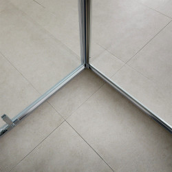 Cabina de dus cu panou de dus LiniaH2O Trend New 190x100 + Fala Steely 2 75981 (Chrome/Inox) Thumb