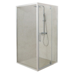 Cabina de dus cu panou de dus LiniaH2O Trend New 90x90 + Fala Steely 2 75981 (Chrome/Inox) Thumb