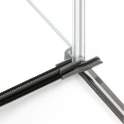 Душевая кабина New Trendy Avexa 90x90x200 (Gunmetal Brushed) Thumb