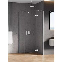 Душевая кабина New Trendy New Renoma D-0115A/D-0084B 100x90 Left (Chrome)