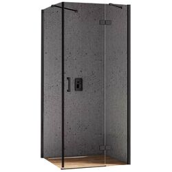 Душевая кабина New Trendy New Renoma D-0204A/D-0111B 90x90 Right (Black)