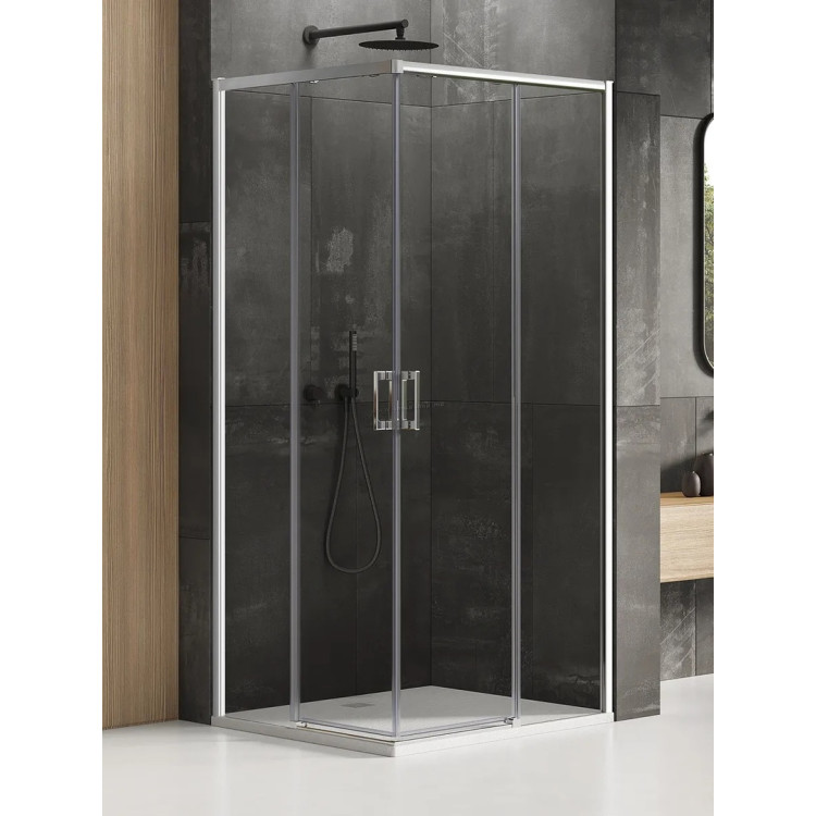 Душевая кабина New Trendy Prime D-0296A/D-0297A 90x90x200 (Silver)