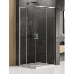 Душевая кабина New Trendy Prime D-0298A/D-0295A 80x100x200 (Chrome)
