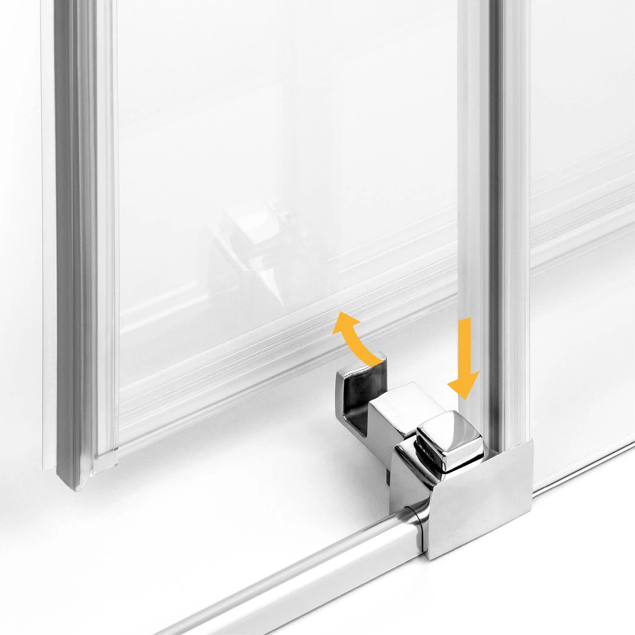 Душевая кабина New Trendy Prime D-0298A/D-0295A 80x100x200 (Chrome) - 4