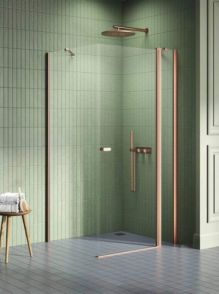 Cabina de dus New Trendy Soleo K-1990 100x80x195 (Copper Brushed)