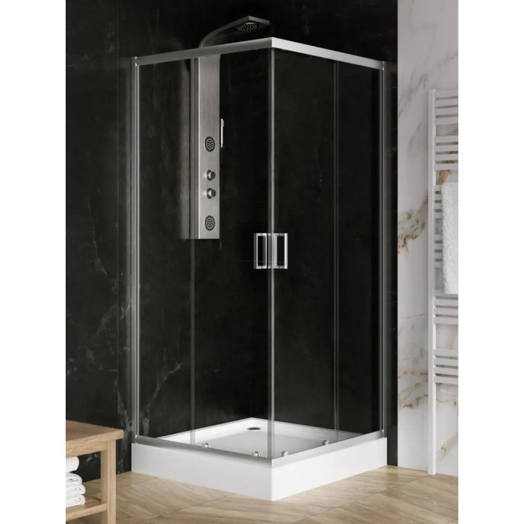 Душевая кабина New Trendy Suvia ZS-0035 80x80x206 (Chrome)