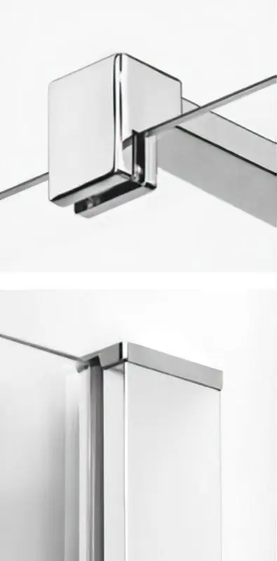 Перегородка New Trendy Velio D-0136B 110x200 (Chrome) - 2