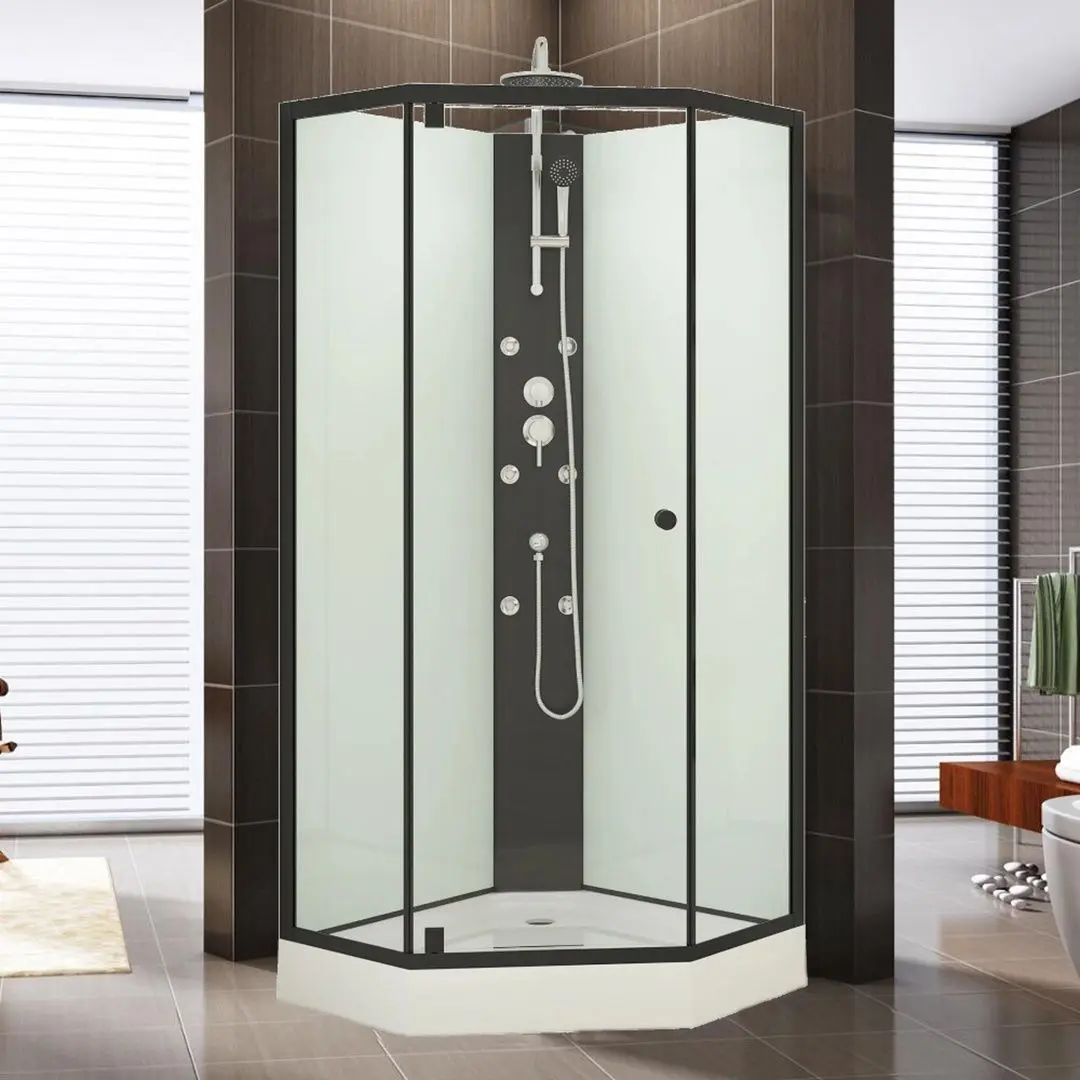 Cabina de dus 85x85x225 (Black/White) - 2