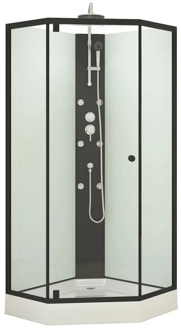 Cabina de dus 85x85x225 (Black/White)