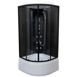 Душевой бокс с гидромассажем Sanotechnik 101512640 90x90 (Black) Thumb