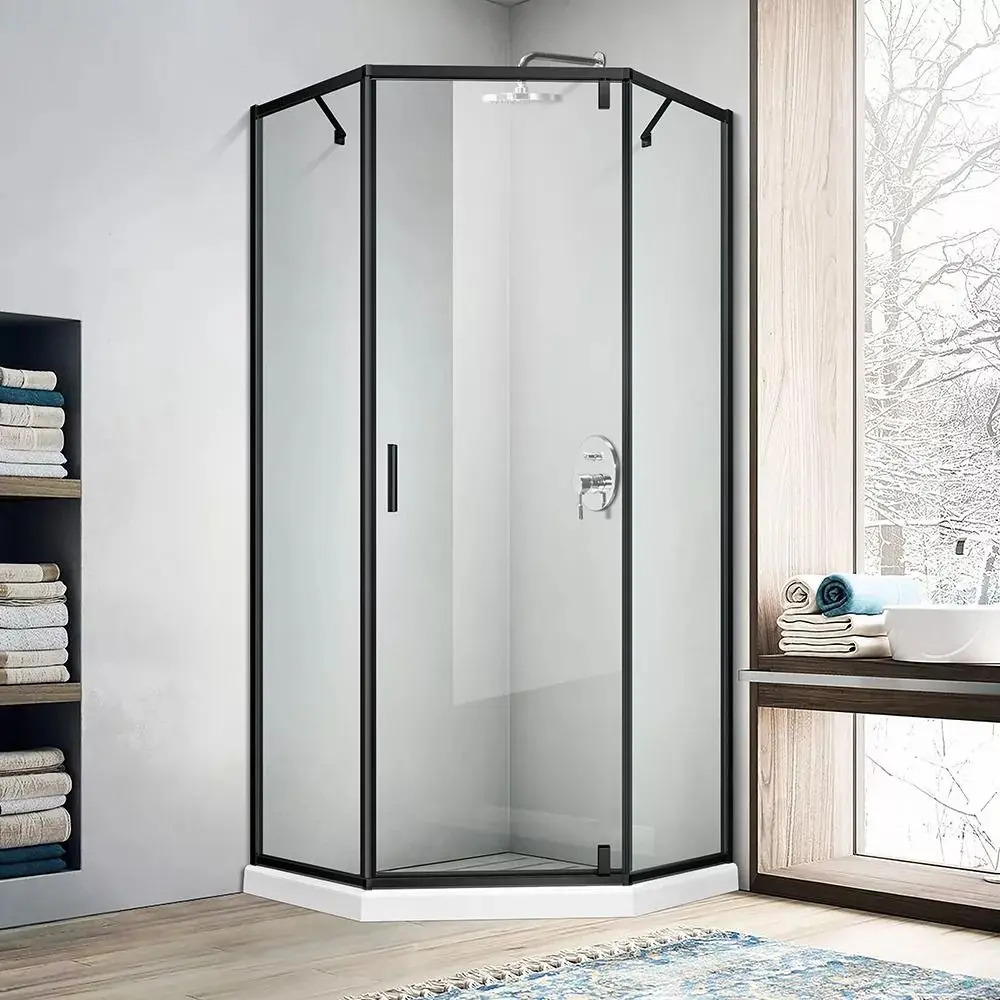 Cabina de dus Stream Alameda 200x90 (Black Matte)