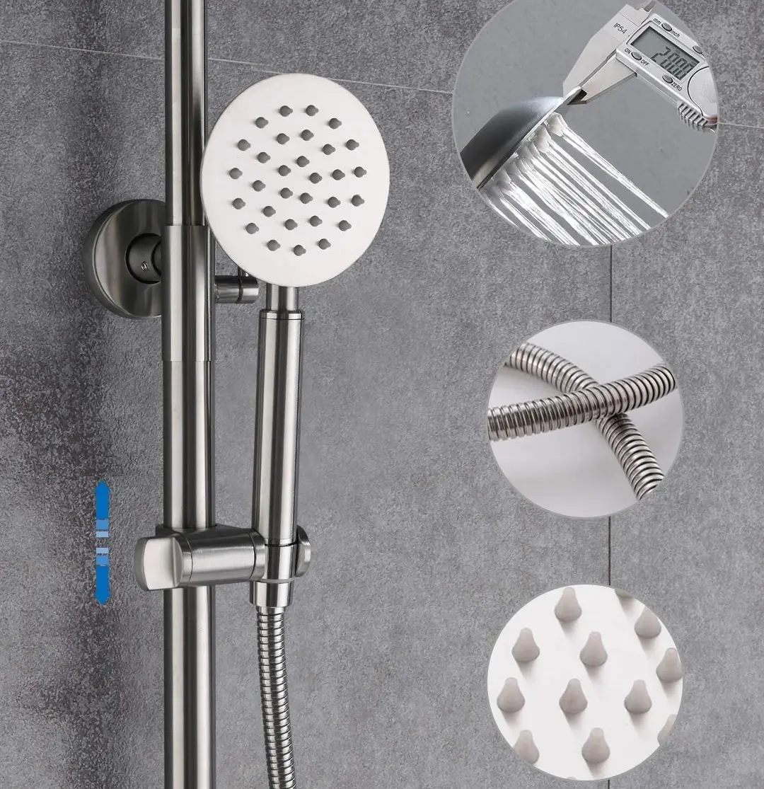 Set de dus Champion SAP-009-J (Inox)