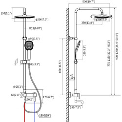 Set de dus Champion SAP-009-J (Inox) Thumb