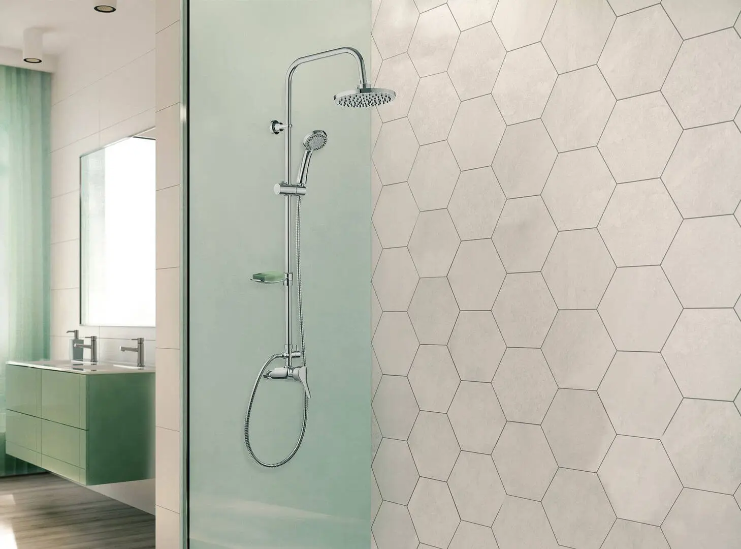 Душевой гарнитур Deante Joko Round NBJ 01RK (Chrome)