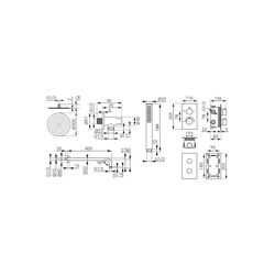 Душевой гарнитур F-Design Stabilla FD1-TS07-7SET1-11 (Chrome) Thumb